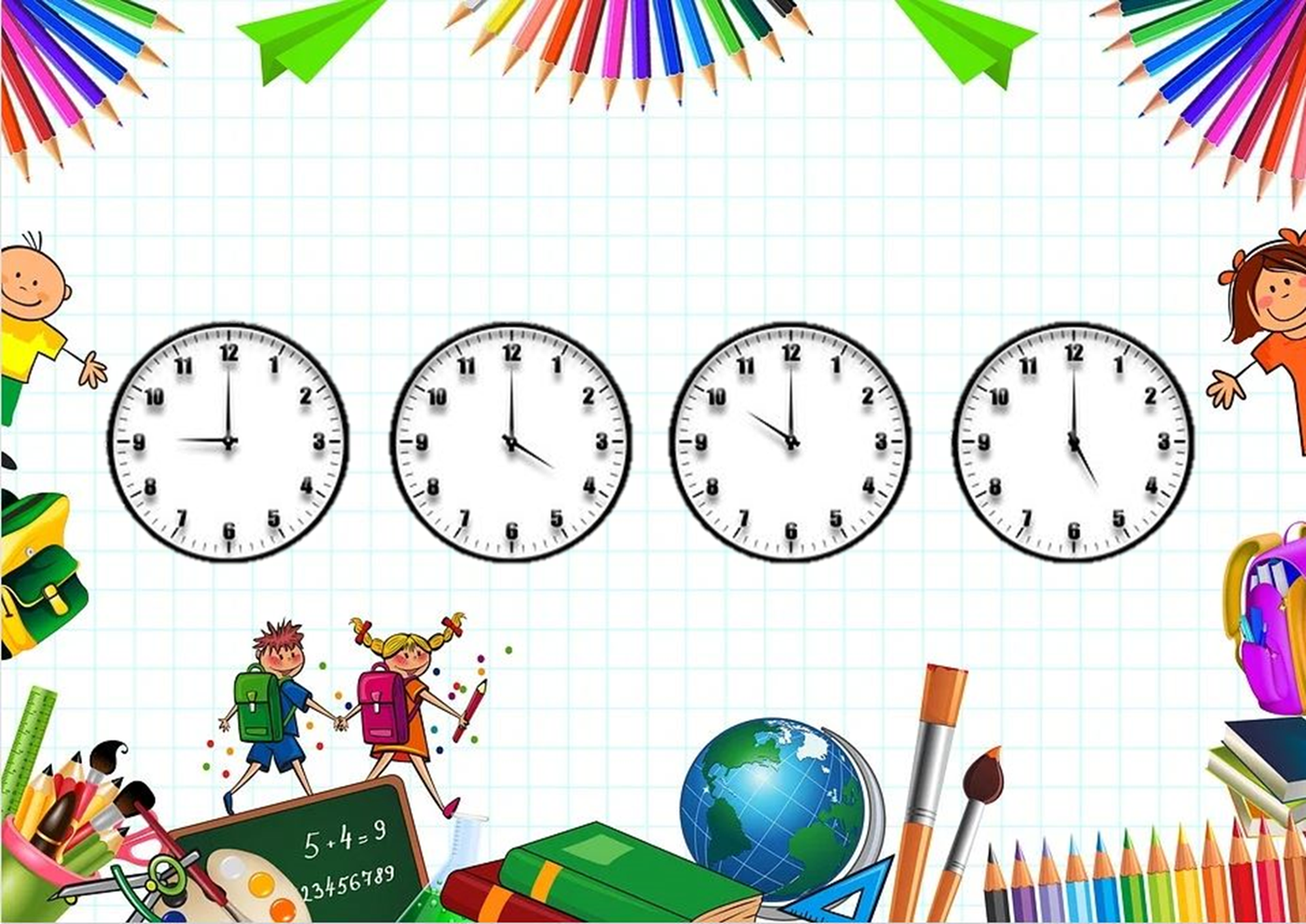 - Composition à partir d'éléments de Pixabay Horaires écoles